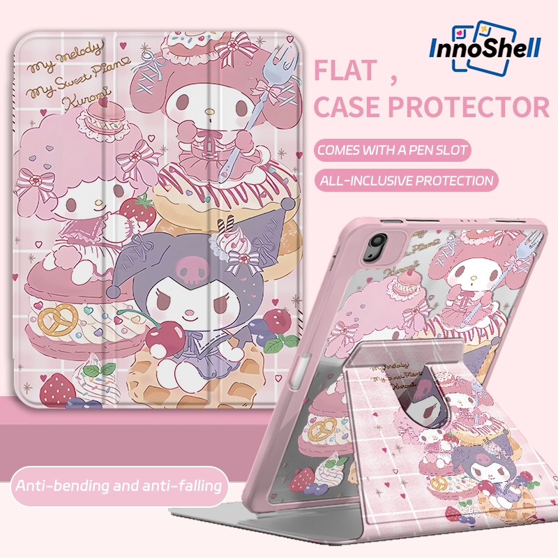 ⚡พร้อมส่ง⚡เคสไอแพด Gen10 Gen11 Air6 11/13 ที่ใส่ปากกา คุโรมิ เคสiPadหมุน 360°Air7 Pro11/13 2025 Air5 – โปรปัง