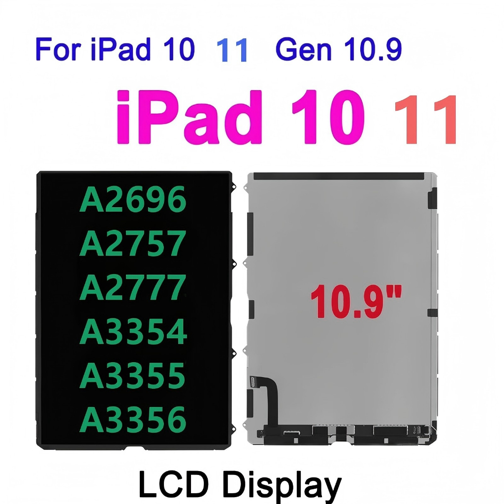 10.9" LCD ต้นฉบับสําหรับ iPad 10 11 10.9 2022 A2696 A2757 A2777 A3354 10th 11th Gen จอแสดงผล LCD สํา