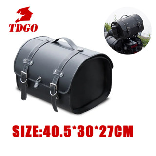 กระเป๋าเดินทางรถจักรยานยนต์หนังความจุขนาดใหญ่กันน้ําวินเทจ