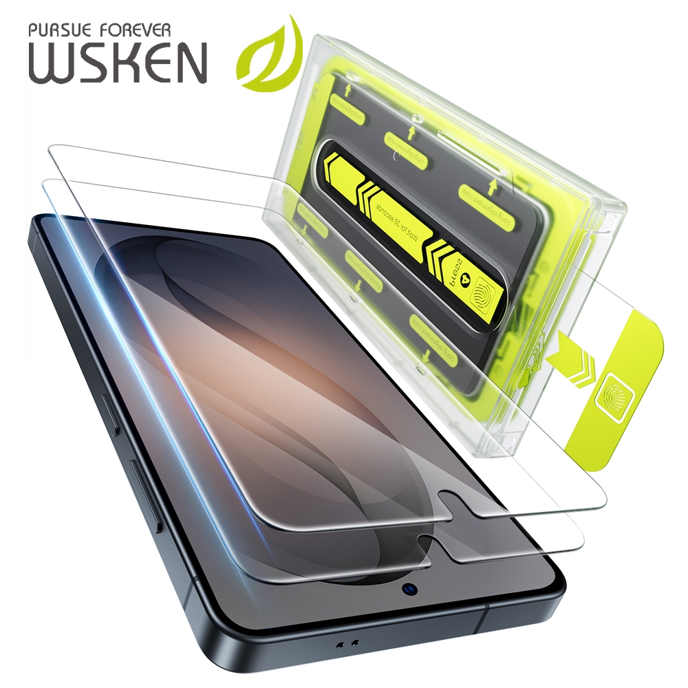 WSKEN สำหรับ S26 Ultra Privacy 25° ฟิล์มกระจกนิรภัย กันรอย ไม่มีฟองอากาศ For Samsung S26Plus/S26 กระจกนิรภัย ฟิม หน้าจอ ปลดล็อกด้วยลายนิ้วมือ รวมกล่องติดตั้ง