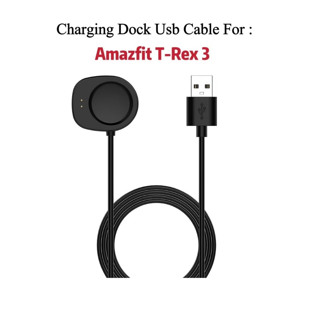 Fast Magnetic Charger Cable สําหรับ Amazfit T-Rex3/amazfit helio สายคล้อง/Amazfit Balance/2 smartwatch สายชาร์จสําหรับ amazfit active Max CradleT-Rex Ultra 2