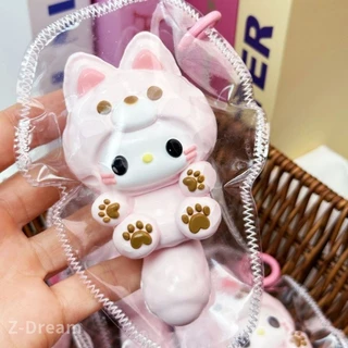 ของเล่นบีบอัด Kitty Kuromi อาหารเกรดซิลิโคนเด้งช้า อุปกรณ์บรรเทาความเครียดสำหรับผู้ใหญ่