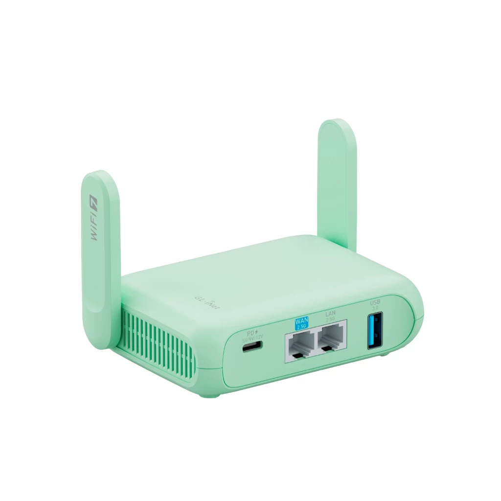 GL.iNet GL-MT3600BE (Beryl 7) เราเตอร์พกพาพกพา, Pocket Wi-Fi 7 ไร้สาย 2.5G Router, Mini Portable VPN Routers WiFi สําหรับรถยนต์, ท่องเที่ยว, เราเตอร์คอมพิวเตอร์สาธารณะ, ธุรกิจ, มือถือ
