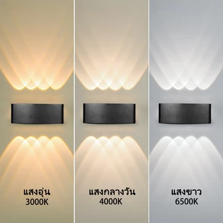 โคมไฟติดผนัง LED กันน้ํา สไตล์นอร์ดิก โมเดิร์น โคมไฟผนัง สําหรับตกแต่งบ้าน สวน ทางเดิน กลางแจ้ง