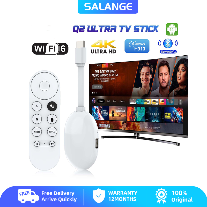 【Local Delivery】SALANGE Global Mortal Android 4k โฮมเธียเตอร์สมาร์ททีวี Stick Q2 Ultra Allwinner H31