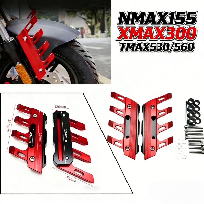 สำหรับ NMAX155, XMAX300, TMAX530/560 รถจักรยานยนต์ Mudguard ด้านหน้าส้อมติดตั้งตรงจุดเดิม