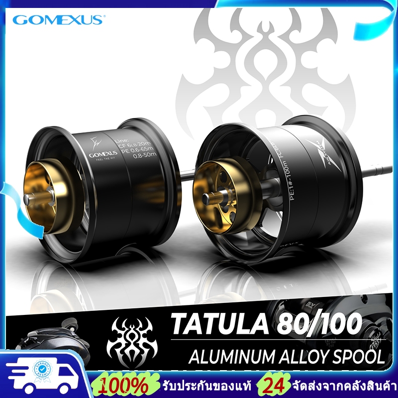 Gomexus Shallow Spool อะลูมิเนียมอัลลอย ม้วนสายรอกตกปลา แบบเปลี่ยน สําหรับ Daiwa Tatula TW 80/100 Baitcasting BC