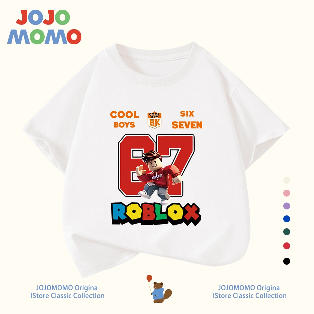 【จัดส่งภายใน 24 ชั่วโมง】เสื้อยืดเด็ก แขนสั้น 67 Roblox สำหรับอายุ 1-13 ปี ผ้าฝ้ายคุณภาพ ใส่สบาย