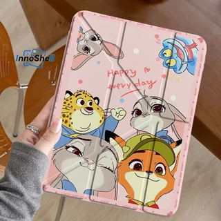 🚚ส่งใน24ชม🚚เคสiPad พับแบบY อะคริลิคใส Zootopia มีที่ใส่ปากกา รองรับ Gen9 Air6 Air7 Pro11 2025 Gen11