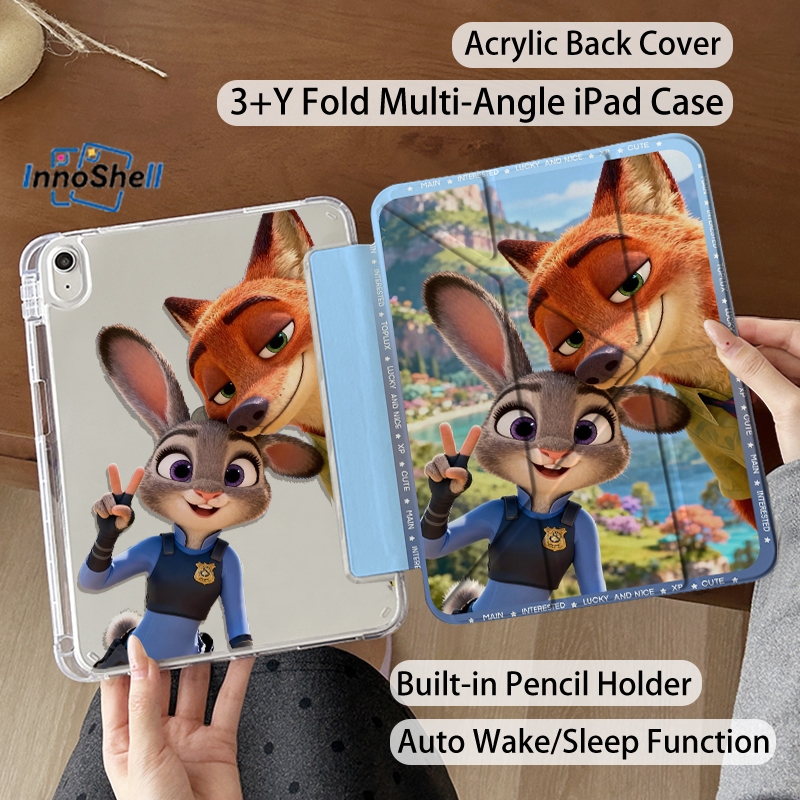InnoShell เคสป้องกันแท็บเล็ต เคส IPad เคสไอแพด Y พับ case ipad Pro 11 12.9 2018-2022 for ipad Air5 Air4 10.9 Gen9 Gen8 Gen7 10.2 เคสไอ กันกระแทก