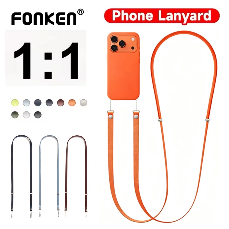 Fonken 1:1 Magnetic Crossbody Straps เคสโทรศัพท์ Lanyard สําหรับโทรศัพท์ iPh 17/Air/17 Pro Max