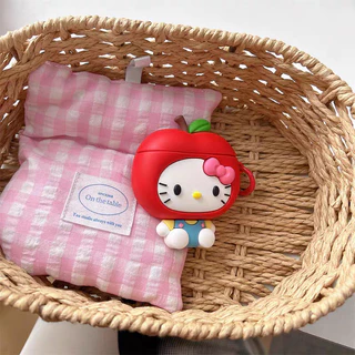 (Pro3 2025) เคส Apple Kitty น่ารักสําหรับ AirPods4/4ANC/1/2/3/Pro/Pro2/Pro3 เคสซิลิโคนอ่อนนุ่ม