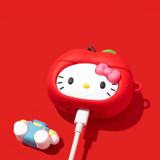 (Pro3 2025) เคส Apple Kitty น่ารักสําหรับ AirPods4/4ANC/1/2/3/Pro/Pro2/Pro3 เคสซิลิโคนอ่อนนุ่ม