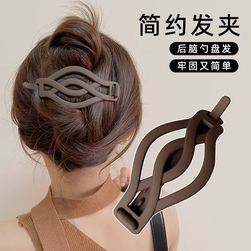 กิ๊บทวิสต์.Artifact Twist Clip. เครื่องประดับผมผู้หญิง สไตล์เรียบหรูปี 2025