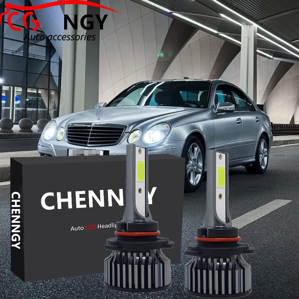 สําหรับ BENZ W211 W203 W204 W124 W201 AMG W202 W212 W220 W205 (ไฟหน้ารถไฟหน้า) - DFHH ไฟ LED ไฟหน้าร