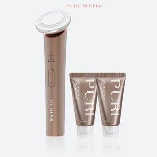 Puri เครื่องนวดหน้า EMS ยกกระชับ ลดริ้วรอย นวดหน้าไฟฟ้า + เจล PDRN x2 | EMS Uplift Set [ของแท้/รับประกัน1ปี]