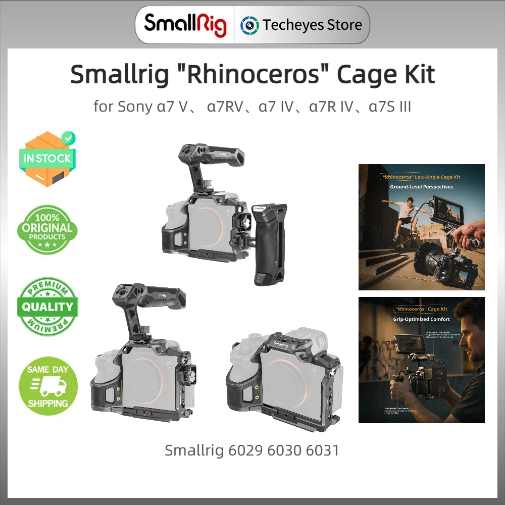 SmallRig "แรด" ชุดกรงกล้องสําหรับ Sony A7 Series A7M4 A7R4 A7R5 A7S3 #6029#6030#6031