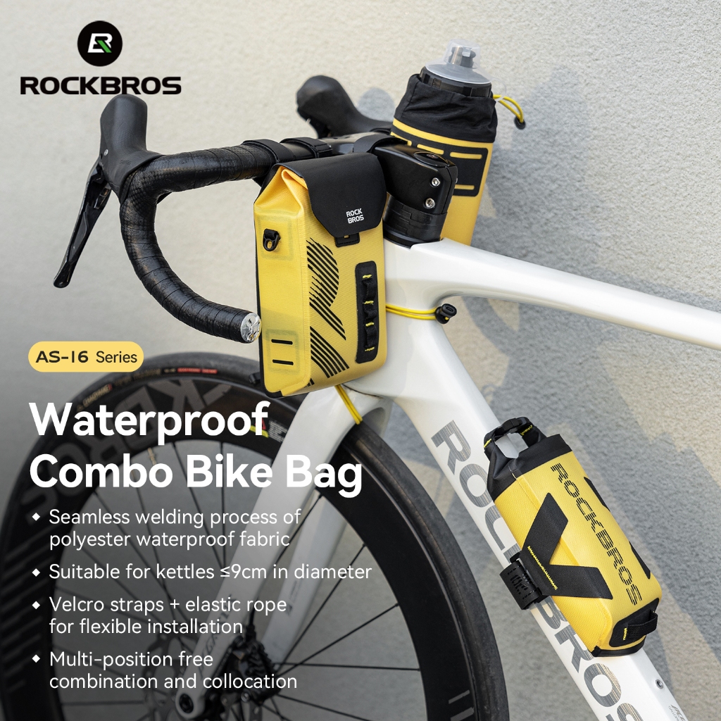 ROCKBROS AS-16 Series กระเป๋าจักรยานกระเป๋าแฮนด์กระเป๋าท่อบนกระเป๋ากาต้มน้ํากระเป๋ากันน้ํา