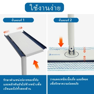 BOOMJOY ไม้ถูพื้นขี้เกียจเปลี่ยนผ้าอัตโนมัติมัลติฟังก์ชั่นใหม่ไม้ถูพื้นแบบดีลักซ์มัลติฟังก์ชั่น