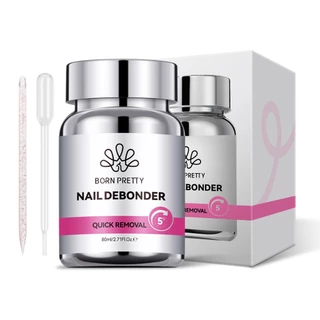 BORN PRETTY 80ml ทาเล็บ Remover กาวสําหรับปลอมกดบนเล็บกาว Remover กาวติดเล็บปลอม Remover กาวทา Debonder
