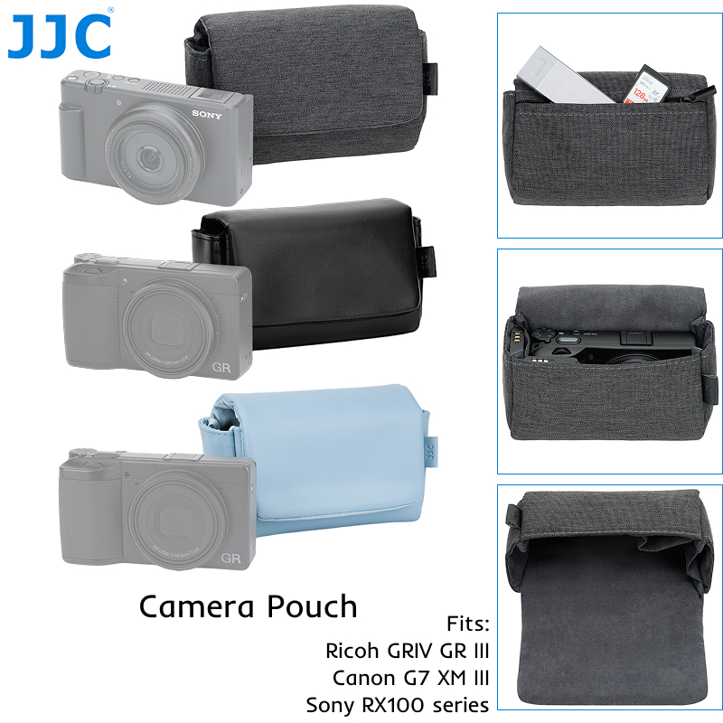 JJC กระเป๋ากล้องกระเป๋าปิดแม่เหล็กสําหรับ Ricoh GR IV GRIV GRIII GRIIIx GR4 GR3 GR3x HDF Canon G7XM3 G7X Mark III Sony RX100VII ZV-1 II