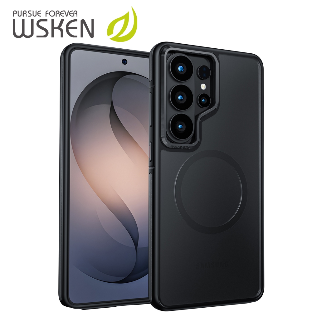 WSKEN เคสโทรศัพท์ for Samsung S26Ultra เรียบ โปร่งแสง Matte Case รองรับการชาร์จไร้สาย Magnetic สำหรับ S25Ultra S24Ultra การป้องกันการตก กันกระแทก