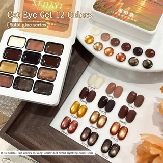 XEIJAYI - ชุดยาทาเล็บเจลสีน้ำตาลซันเซ็ต ติดทนนาน เหมาะสำหรับร้านทำเล็บและใช้ในชีวิตประจำวัน