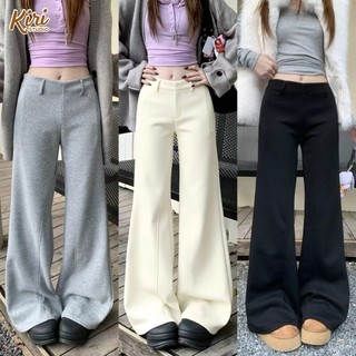 5สี กางเกงขาบาน กางเกงวอร์ม เอวต่ำ ออกแบบสวย ใส่กับอะไรก็เริ่ด#101355
