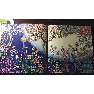 หนังสือวาดรูป Secret Garden สำหรับผู้ใหญ่แ สมุดระบายสีคลายเครียดหนา/หนังสือคลายเคร/ สมุดวาดเขียนColouring Book
