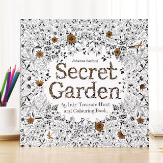 หนังสือวาดรูป Secret Garden สำหรับผู้ใหญ่แ สมุดระบายสีคลายเครียดหนา/หนังสือคลายเคร/ สมุดวาดเขียนColouring Book