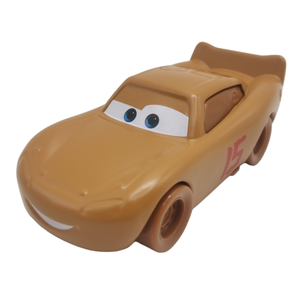 รถยนต์ Toybeat Disney Pixar Mattel Toys No.15 Brown Muddy Lightning McQueen Racers โลหะ 1:55 Scale ร