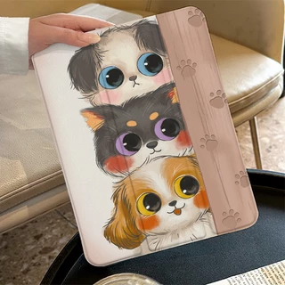💥พร้อมส่ง💥เคสiPad Air7 Air6 11/13 ที่ใส่ปากกา แม่เหล็ก เคสiPadหมุน 360° Puppy Gen10 Gen11 Gen9 Pro11
