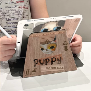 💥พร้อมส่ง💥เคสiPad Air7 Air6 11/13 ที่ใส่ปากกา แม่เหล็ก เคสiPadหมุน 360° Puppy Gen10 Gen11 Gen9 Pro11