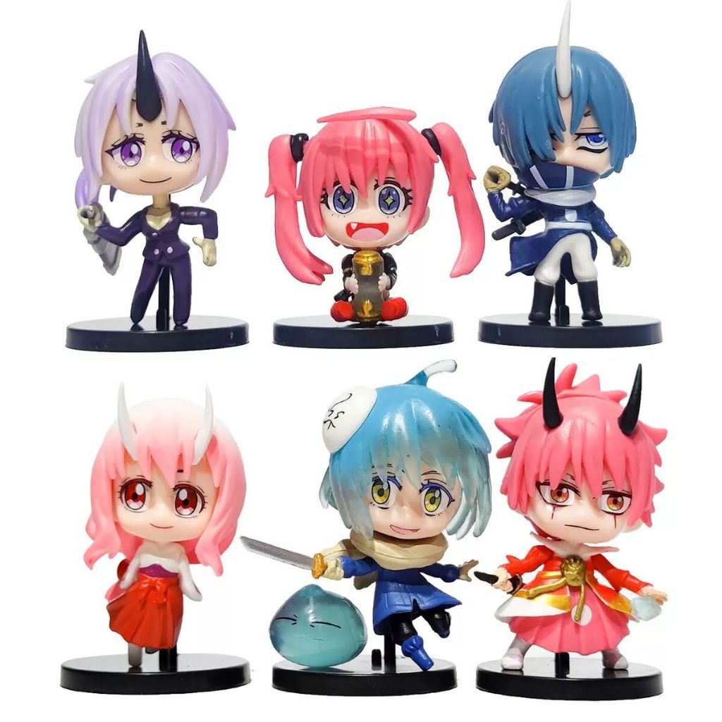 โมเดลฟิกเกอร์ Rimuru Tempest That Time I Got Reincarnated As A Slime Shion PVC ของเล่นสําหรับเด็ก 6 ชิ้น ต่อชุด