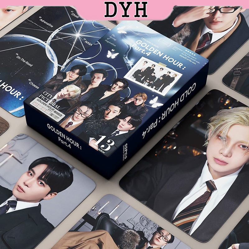 55 ชิ้น/กล่อง ATEEZ Photocards Ashes to Light ANITEEZ อัลบั้ม LOMO Card โปสการ์ด (พร้อมสต็อก)