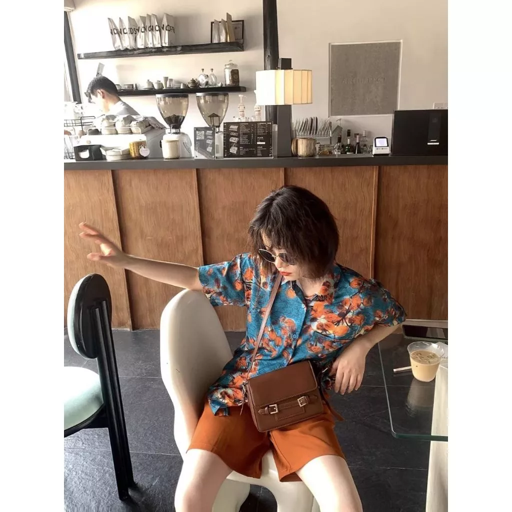 Hawaii Shirt เสื้อเชิ้ตแขนสั้น ลายดอกไม้ สไตล์เรโทร thumbnail 6
