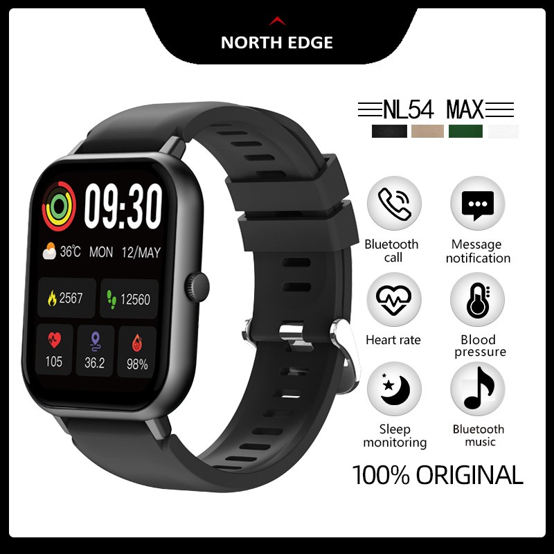 NORTH EDGE NL54 MAX สมาร์ทวอท์ช IP67กันน้ำนาฬิกาสำหรับผู้ชายนาฬิกาผู้หญิงนาฬิกาสำหรับผู้ชายนาฬิกาคู่