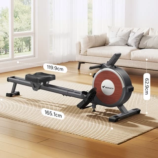 MERACH Rowing Machine เครื่องออกกำลังกายแบบกรรเชียงบก ปรับความต้านทานได้ 150 กก น้ำหนักความจุการออกกำลังกาย