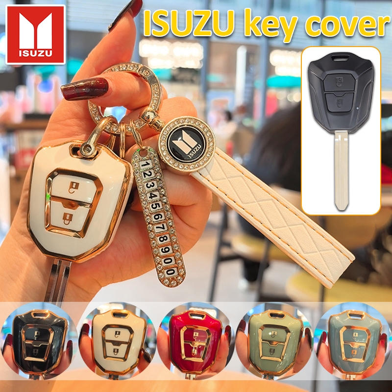 ISUZU ฝาครอบกุญแจรีโมทรถยนต์สําหรับ ISUZU mu-X/D-max/X-series ISUZU Key shell D-max Key case mu-X ฝาครอบกุญแจพวงกุญแจ 2026