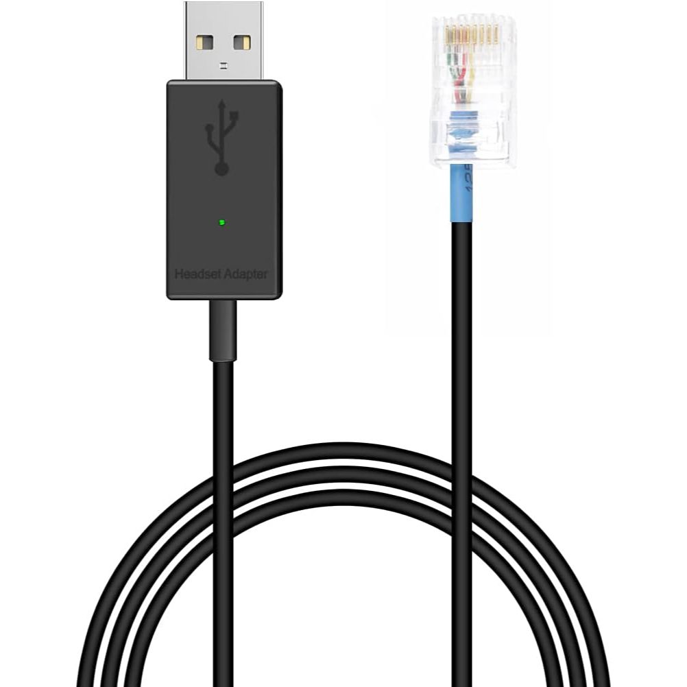 VoiceJoy A12 RJ45 เป็นอะแดปเตอร์ USB สําหรับ Plantronics CS500,CS510,CS520,CS530,CS540