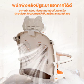 HOMEFUN รถเข็นเด็กรถเข็นปรับหมุนที่นั่งได้ พับเก็บได้ง่าย ปรับเอนอิส(นั่ง/เอน/นอน) หมุนได้ 360 รถเข็นเด็กพับ 0-6 ปี