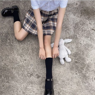 🎀พร้อมส่งในไทย🧦ถุงเท้ายาวถึงเข่า JK สไตล์ญี่ปุ่น บางพิเศษ สีทึบ สไตล์โลลิต้า วิทยาลัย