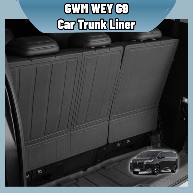 GWM WEY G9 ถาดรองท้ายรถ TPE กันน้ำ กันลื่น ล้างง่าย หลังพนักพิงเบาะ จัดเก็บ ติดตั้งง่าย ตรงรุ่น อุปกรณ์ภายใน