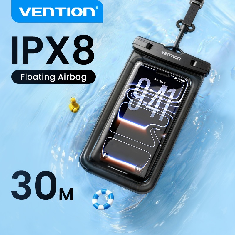 Vention Phone เคสกันน้ํา ซองกันน้ำ IPX8 กระเป๋าป้องกันสําหรับโทรศัพท์สูงสุด 7.2 นิ้ว สงกรานต์ กระเป๋ากันน้ำ สินค้า