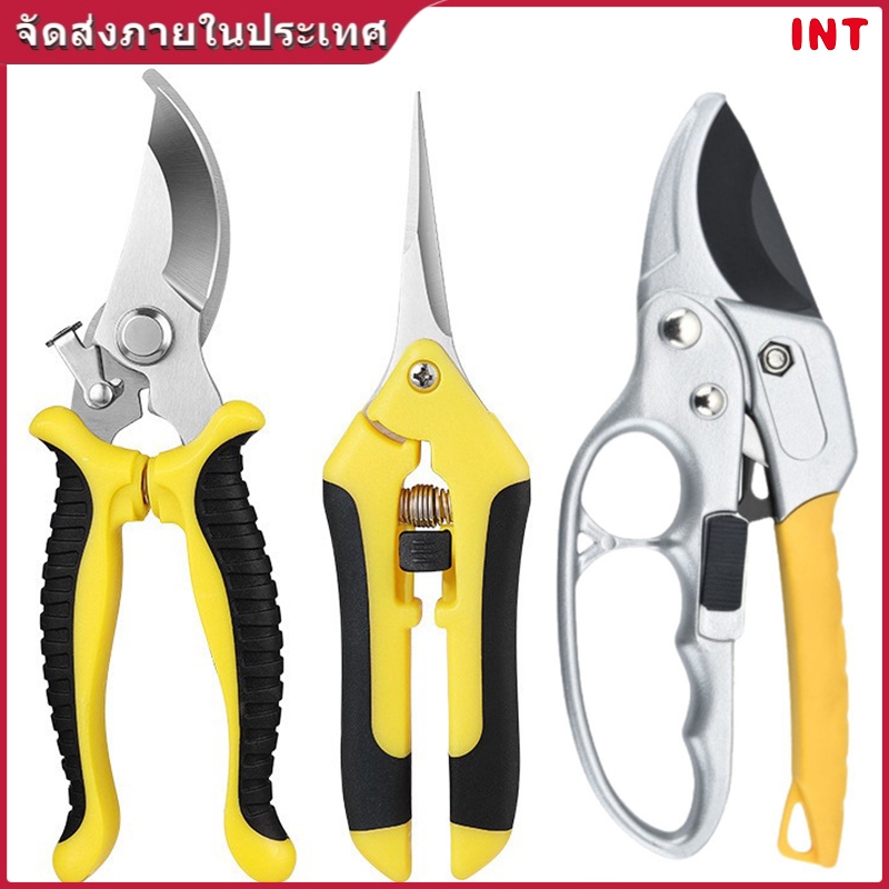 Heavy Duty Garden กรรไกรตัดแต่งกิ่งเหล็กคาร์บอนสูงตัดกรรไกรสําหรับต้นไม้ผลไม้และพืช