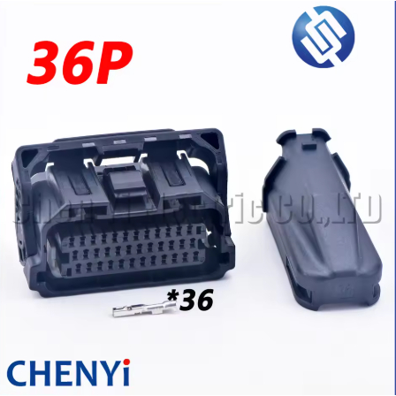 36 Pin หญิงรถยนต์ขั้วต่อกันน้ํารถจักรยานยนต์ ECU ปลั๊ก 36ZRO-B-1A 36ZRO-B-2A พร้อม Pin และฝาครอบด้าน