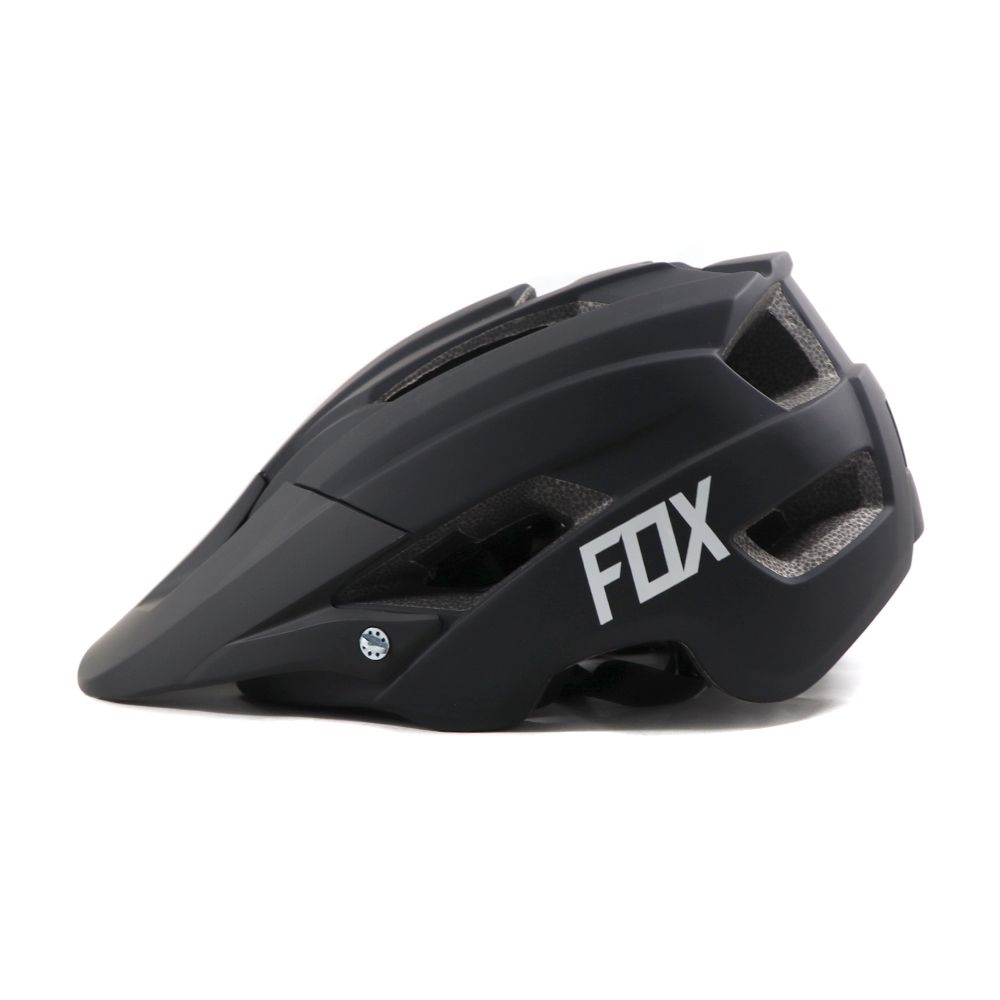 หมวกกันน็อค FOX สำหรับจักรยานเสือภูเขาและBMX MTB มีที่บังแดดและป้องกันแมลง ออกแบบมาเพื่อกิจกรรมกลางแจ้งและความปลอดภัยขณะขี่