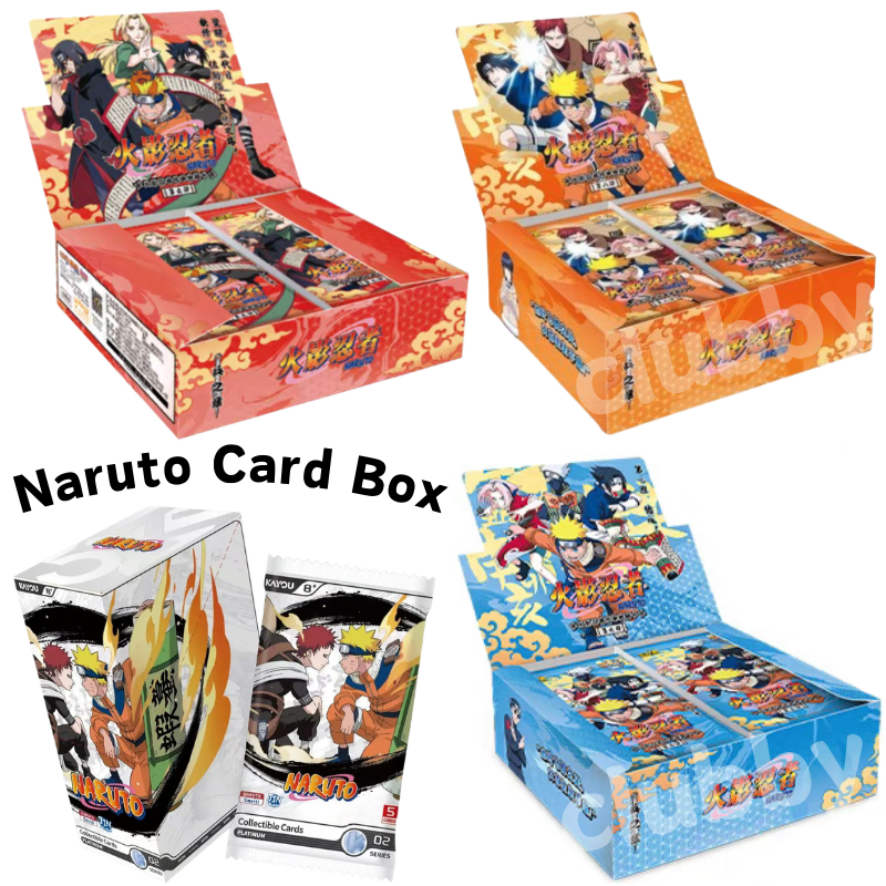 1กล่อง การ์ด Naruto kayou Sasuke Itachi นารูโตะ หายาก MR/CR/AR card anime TCG เก็บรวบรวม
