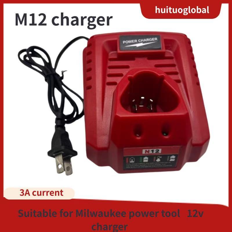 เครื่องชาร์จ M12 ปรับให้เข้ากับเครื่องชาร์จเครื่องมือไฟฟ้า Milwaukee 12v ของ Milwaukee