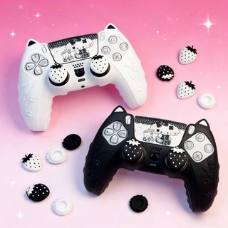 สําหรับ PS5 7 สี Cat Paw ซิลิโคนนุ่มสติกเกอร์ผิวสําหรับ Sony Dualsense 5 PS5 Controller กรณี Thumb Stick Grip Cap